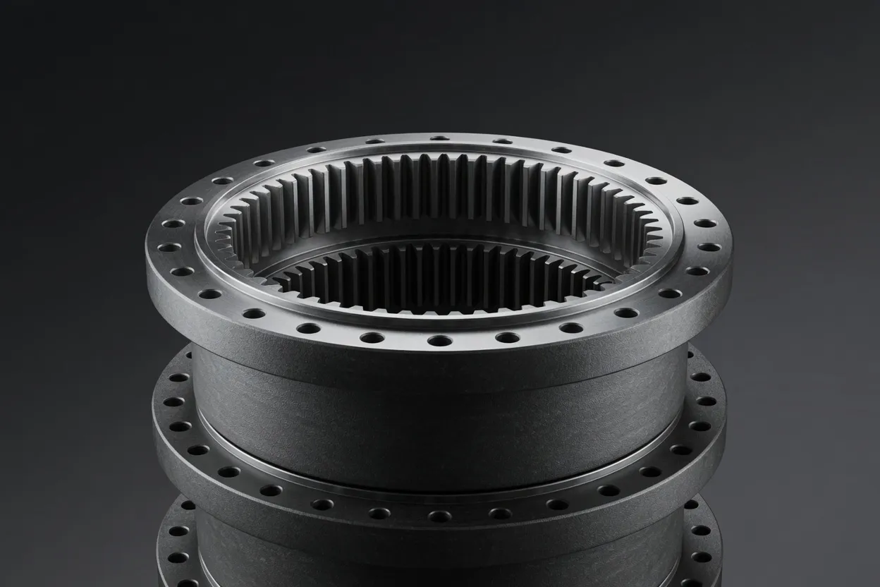 Planetary gear reducer for mining crusher drive applications