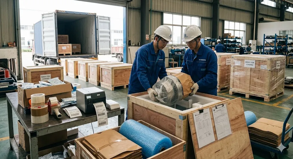 Planetary gearbox export packaging and shipping
